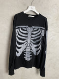 Mnml Skeleton Printed T Shirt Tee Long Sleeve