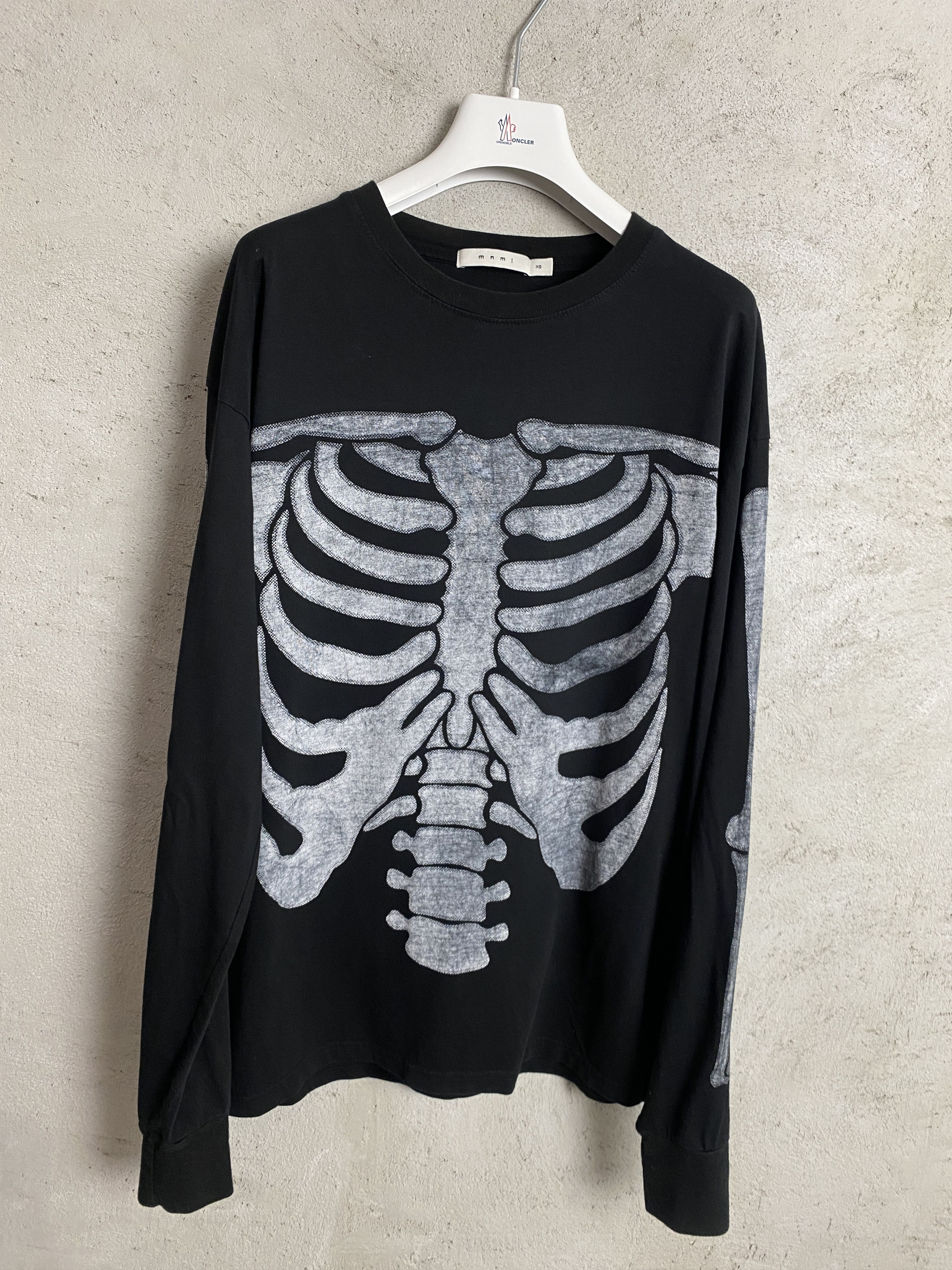 Mnml Skeleton Printed T Shirt Tee Long Sleeve