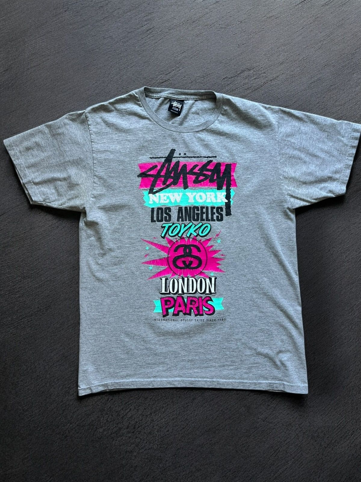 Vintage 2000s Stussy New York Los Angeles Tokyo T Shirt Hoodie, Sweatshirt | FlexRushtees.com