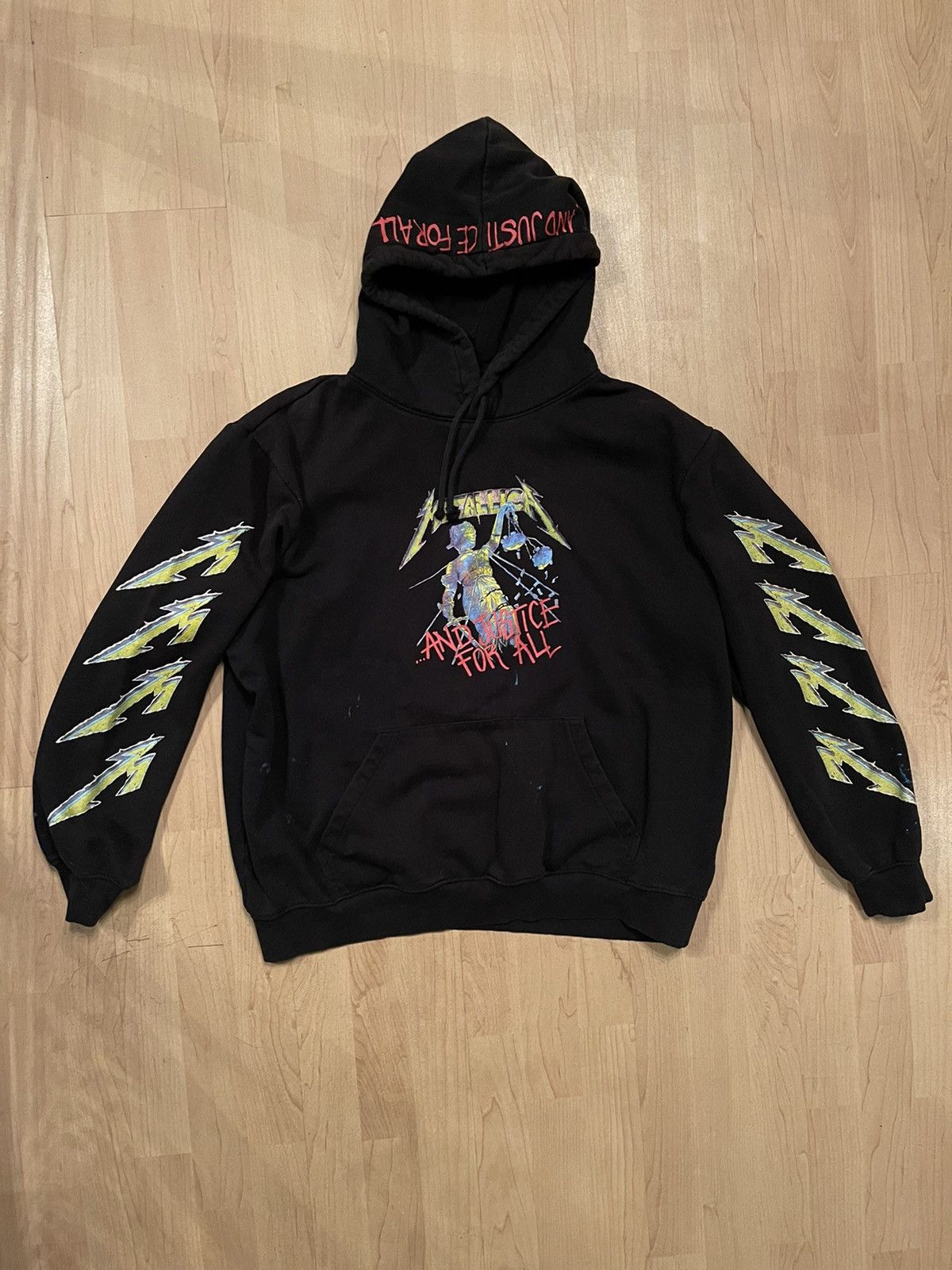X Vintage Metallica Vintage Y2k Multilogo Printed Hoodie