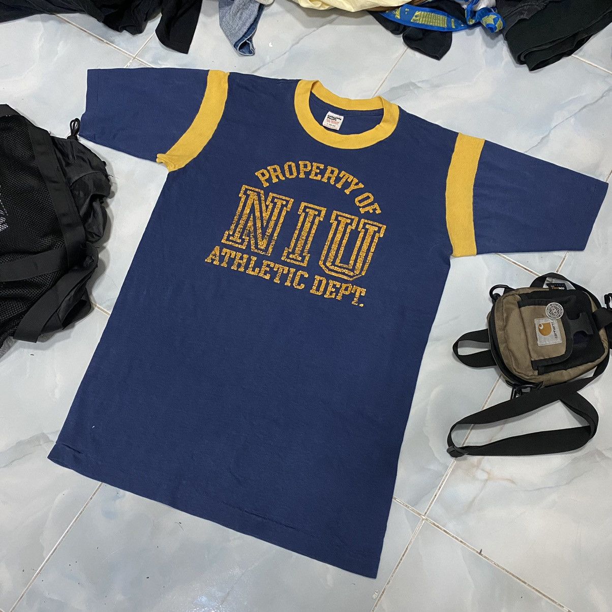 Vintage 70s Niu College T Shirt