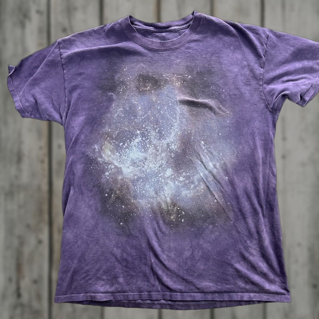 Vintage Smithsonian Space Galaxy T Shirt Mens Large 90s Nasa Air And Space Museum Purple Gra