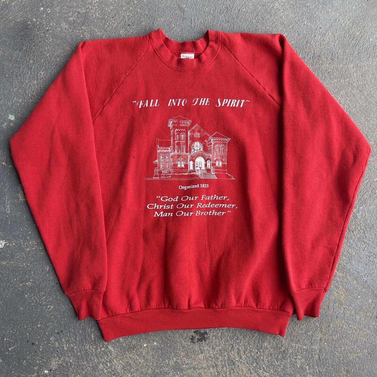 Vintage Fall Into The Spirit St Pauls Ame Church Raglan Crew T-Shirts, Hoodie, Sweatshirt | FlexRushtees.com