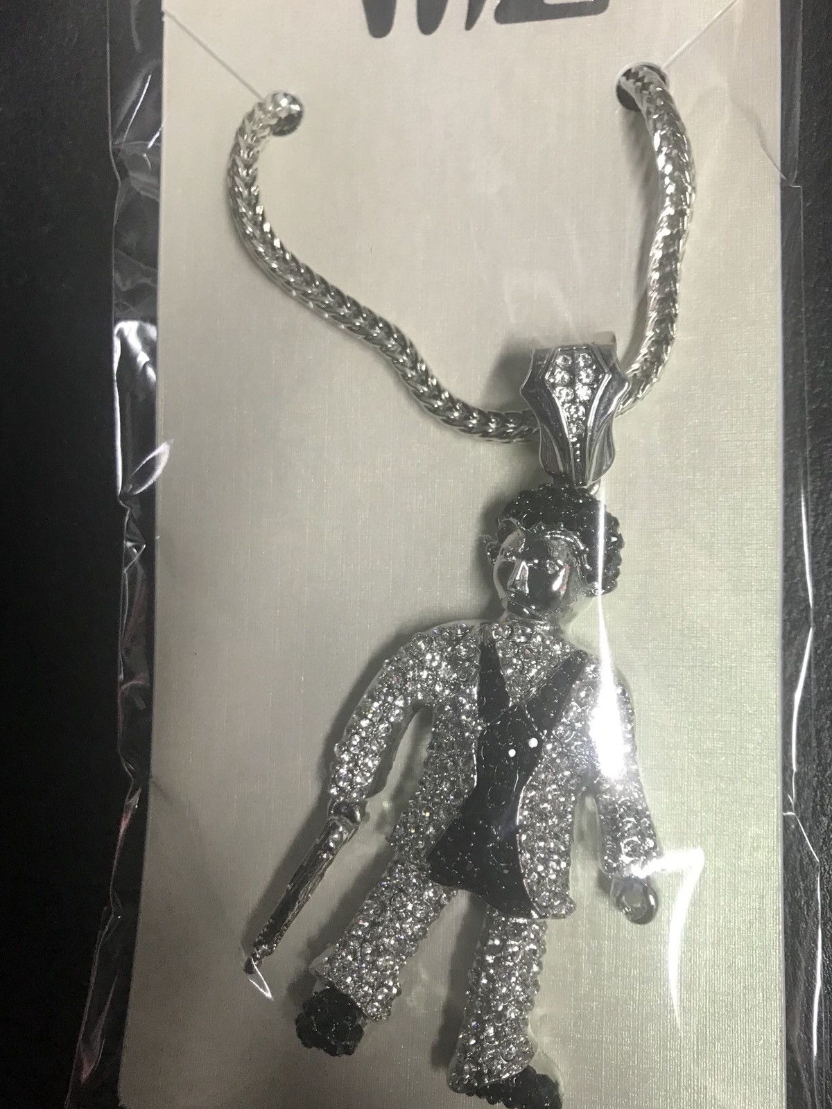 Other Al Pacino Silver Black Scarface Pendant W Free 46 Silver Chain