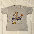 Salem Sportswear X Vintage Vintage 80s Nba Magic Johnson Lakers Grey T Shirt Large Hoodie, Sweatshirt | FlexRushtees.com