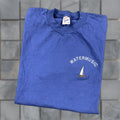 Vintage Jerzees Blue T Shirt Xl Water Music Boat Embroidered Made In Usa T Shirt Mens Xl Mus