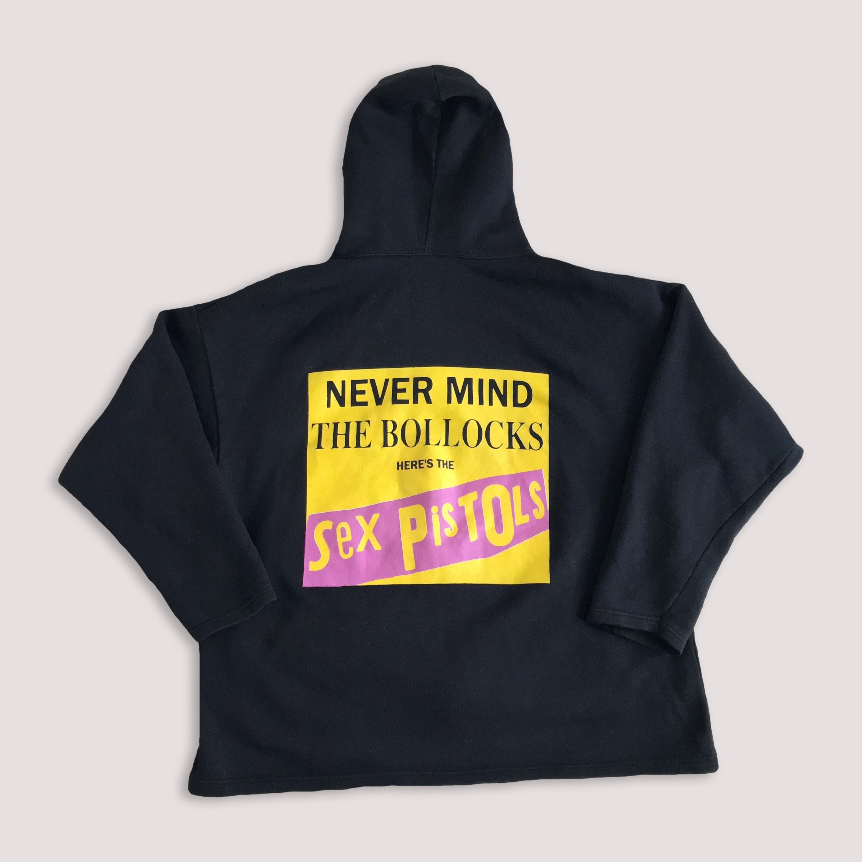 Vintage Rare Vtg 80s Sex Pistols Hoodie Oversize Boxy Punk Sz L T-Shirts, Sweatshirt | FlexRushtees.com