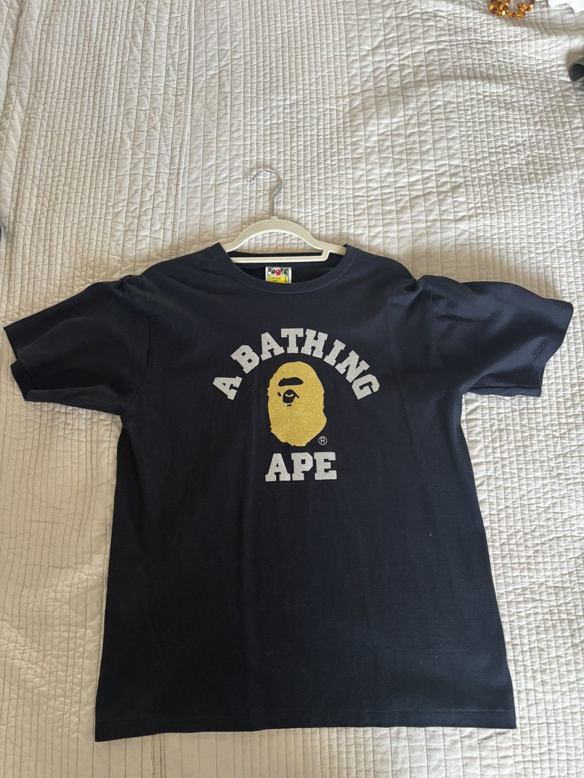 Bape Bathing Ape Gloss College Tee Hoodie, Sweatshirt | FlexRushtees.com