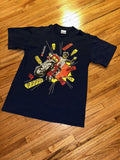 Lego Vintage 90 S Lego Technic T Shirt Navy Euro Screen Stars