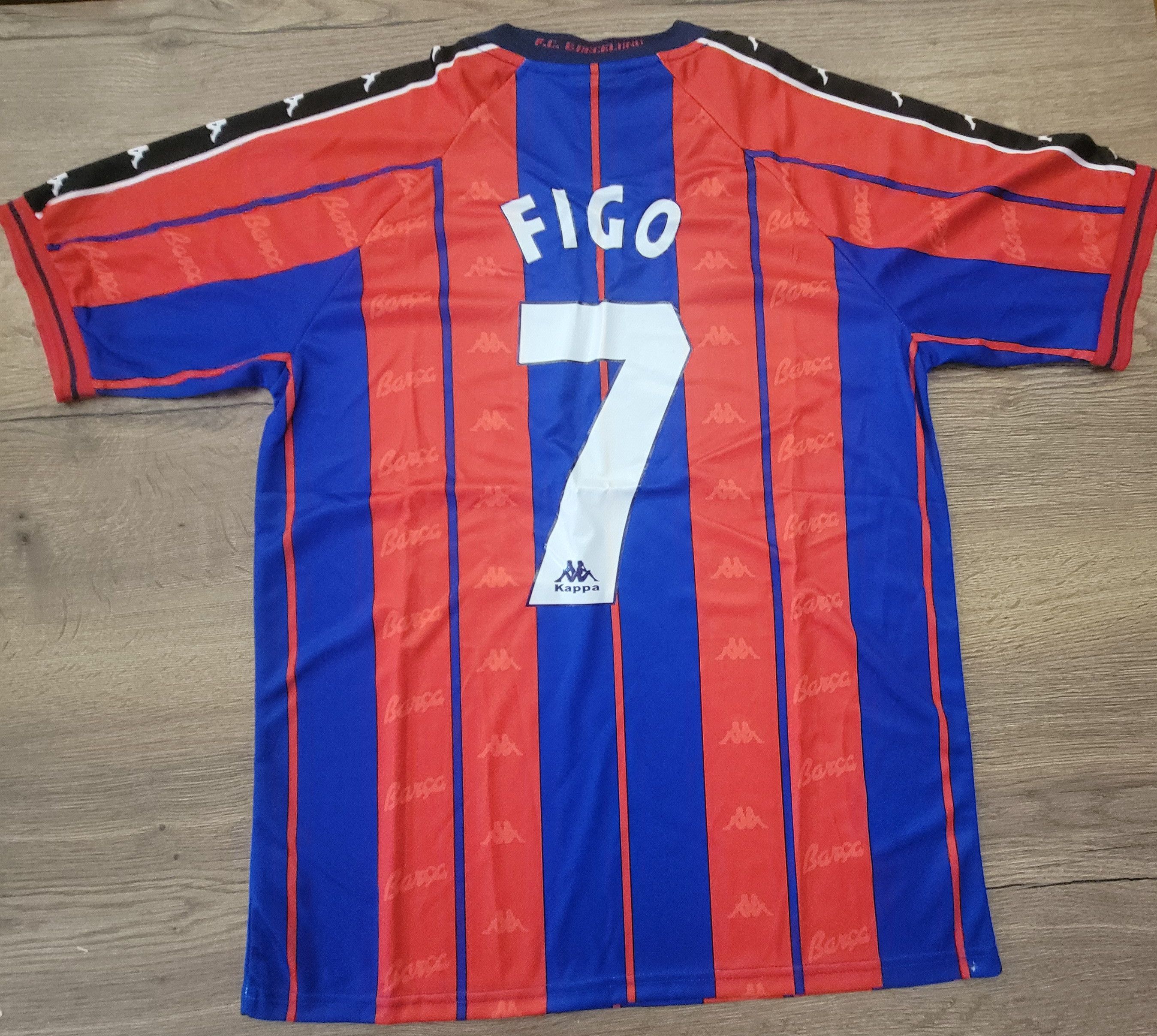 Other Figo 7 Barcelona 1997 1998 Vintage Soccer Jersey Trikot