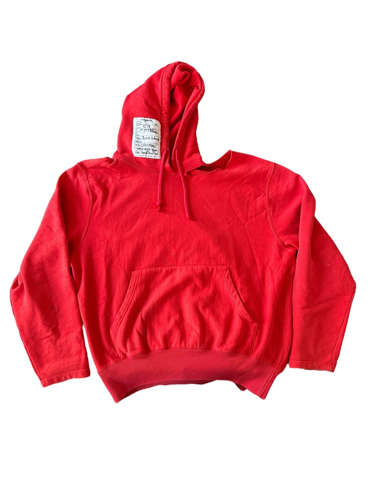Ss17 Vetements In Progress Distressed Champion Hoodie T-Shirts, Sweatshirt | FlexRushtees.com