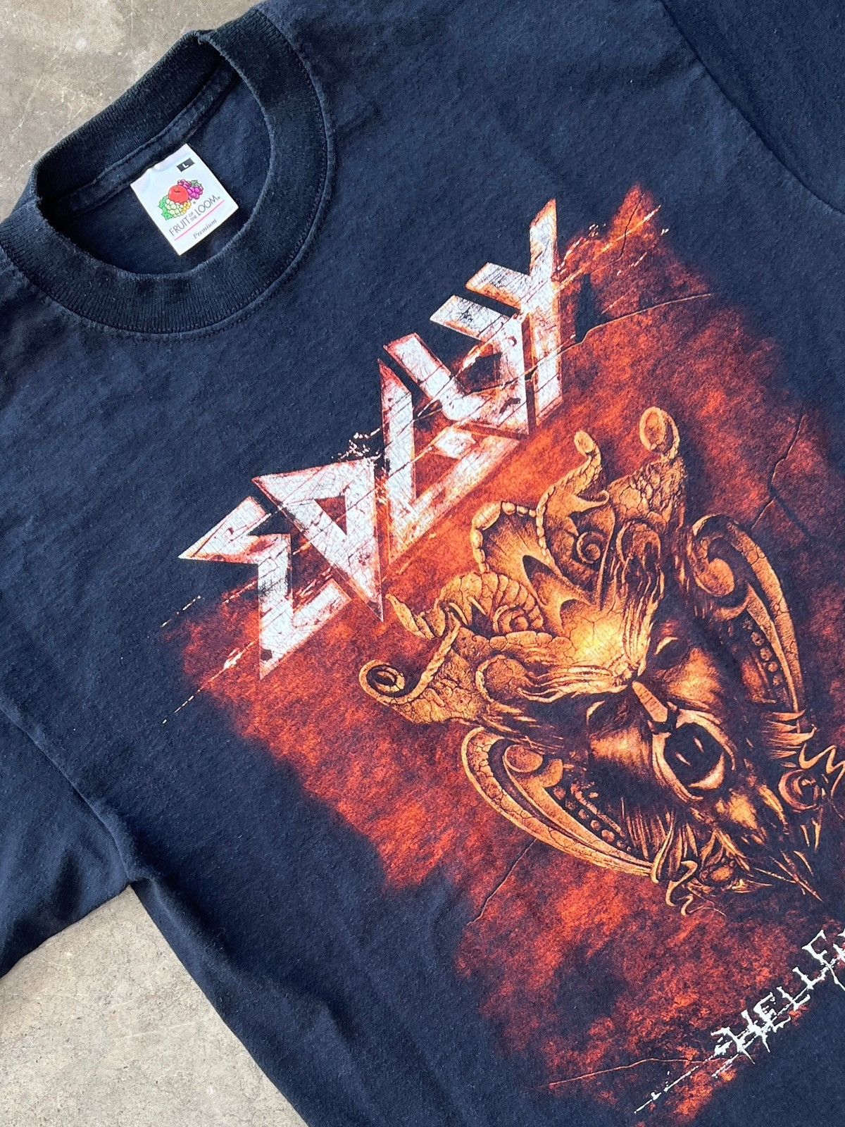 Vintage 2004 Edguy World Wide Hellfire Club Tour Tee Large Hoodie, Sweatshirt | FlexRushtees.com