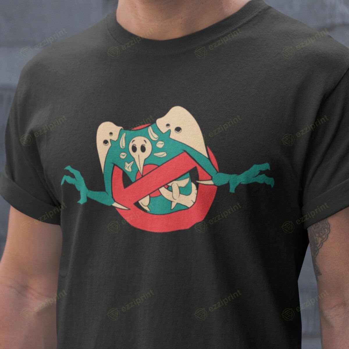 The Unbranded Brand Angelbusters Ghostbusters Evangelion Mashup T Shirt