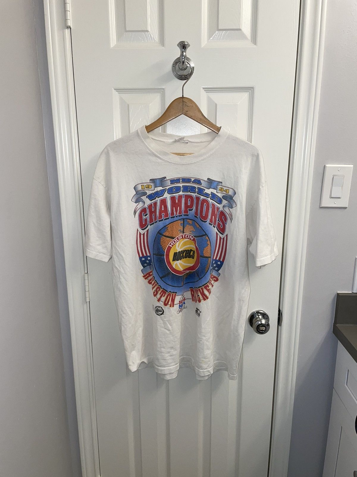Starter X Vintage Vintage Rockets Championship Tee Large