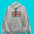 Armour Under Armour Hooded Sweatshirt Mens Large Pullover 25x29 Gray Ua L Sweatshirt Hooded Me