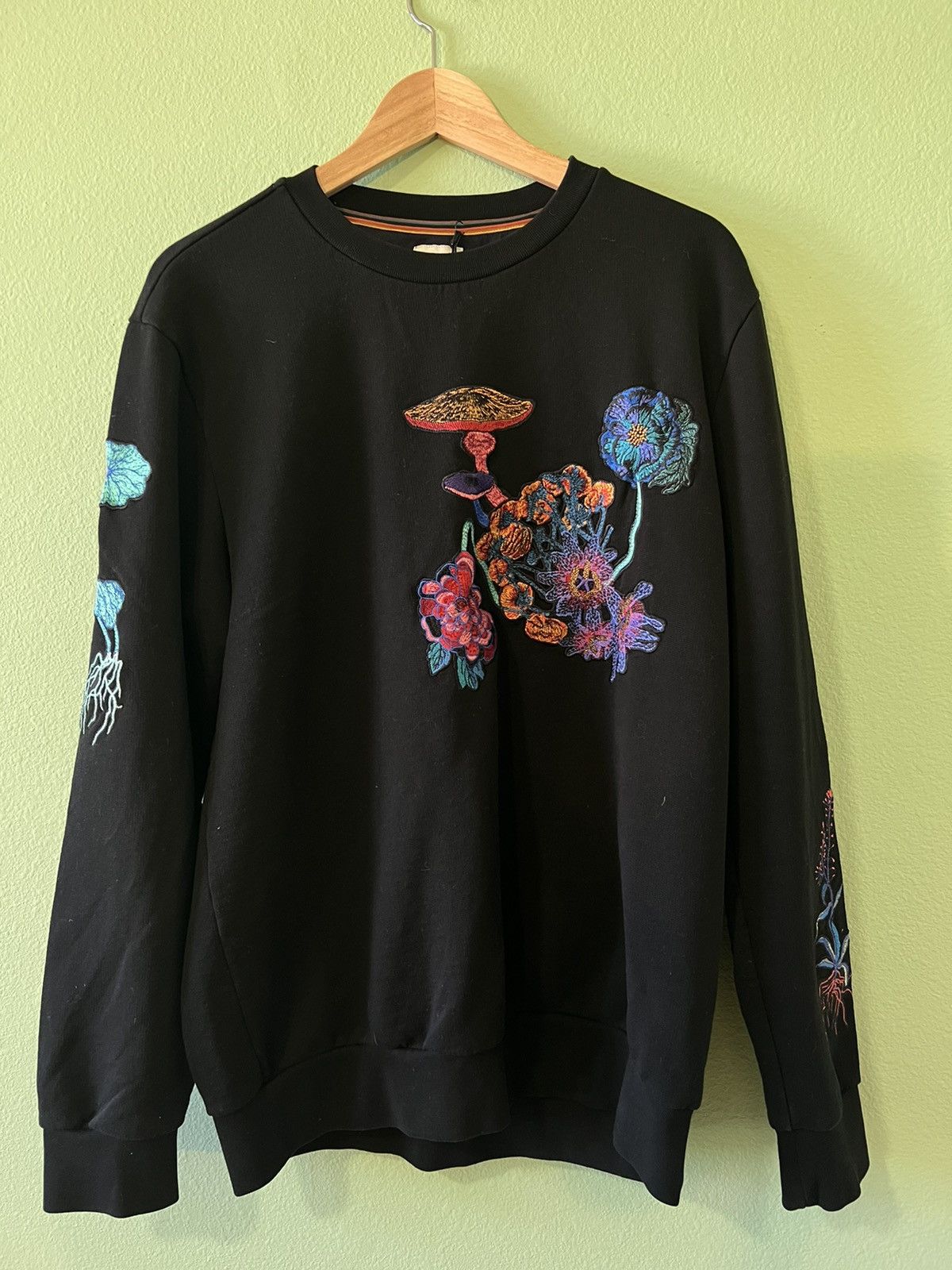 Smith Paul Smith Floral Embroidery Long Sleeve T-Shirts, Hoodie, Sweatshirt | AU16VibeMintTees.com