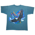 Vintage 1990s Habitat Eagle Flying Big Print Nature Tee Hoodie, Sweatshirt | FlexRushtees.com