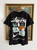 Vintage 2000s Stussy Happy Halloween You Suckas Black Tee Hoodie, Sweatshirt | FlexRushtees.com