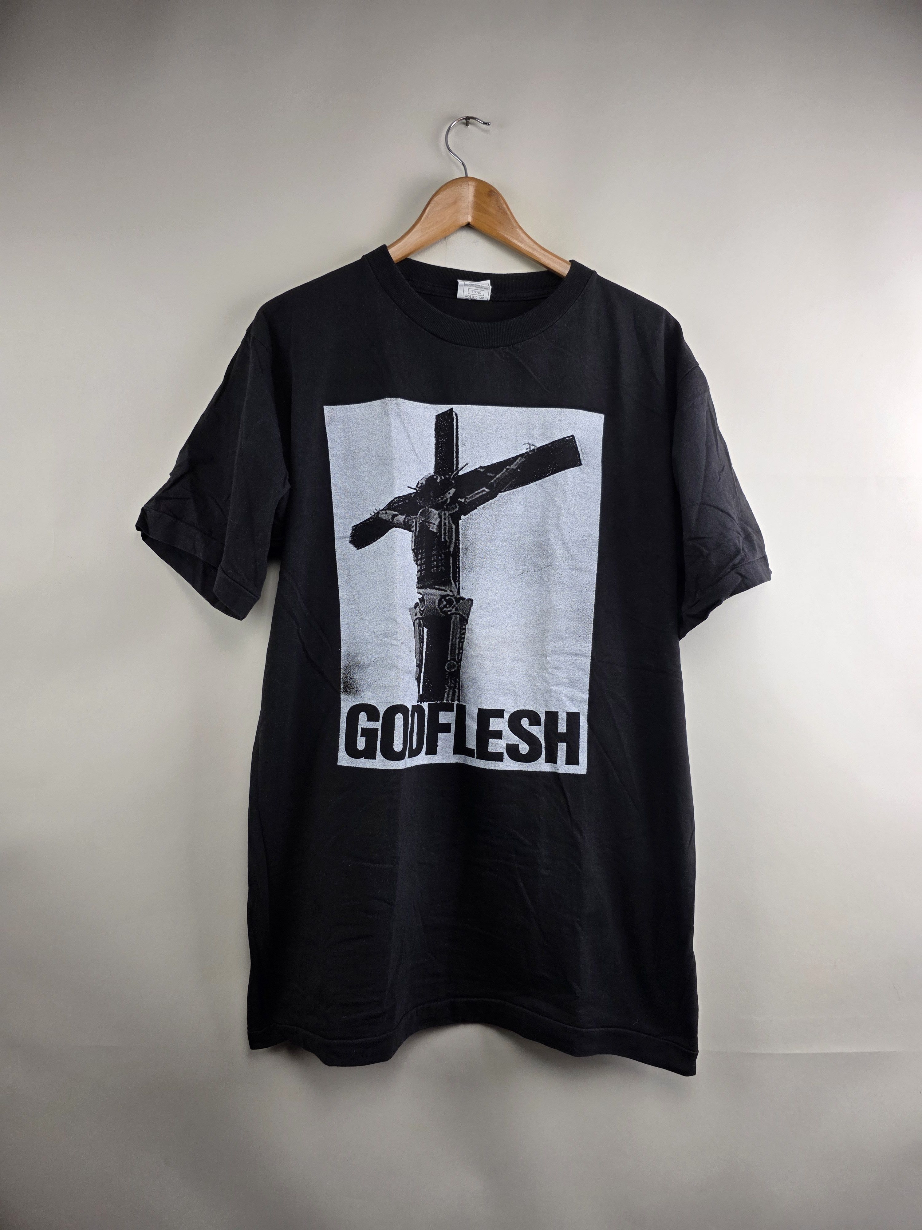Vintage 1995 Godflesh Selfless Jesus Christ European Spring Tour L T-Shirts, Hoodie, Sweatshirt | FlexRushtees.com