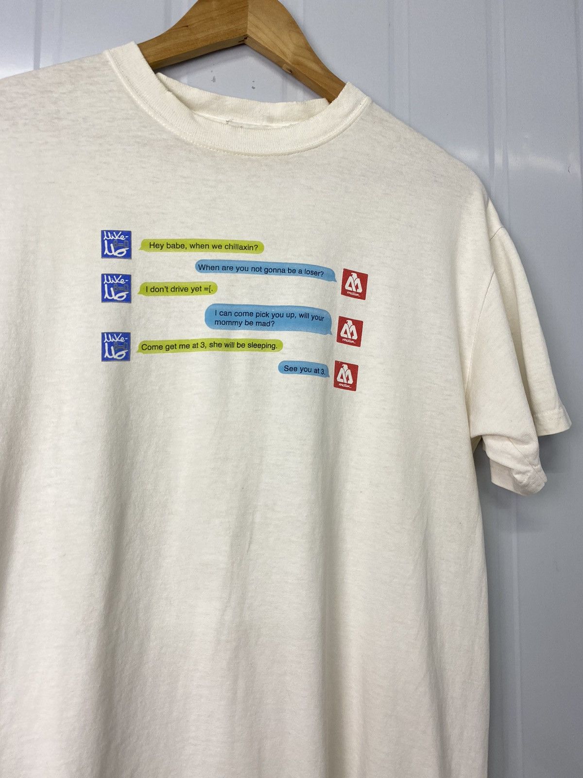 Rare Vintage Quote Tees Babe Chillaxin 90s Chat Promo Hoodie, Sweatshirt | FlexRushtees.com