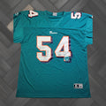 Starter Vintage Miami Dolphins Zack Thomas 54 Lb Starter Jersey 54 Xxl Made In Usa Teal Usa 1998 Sta