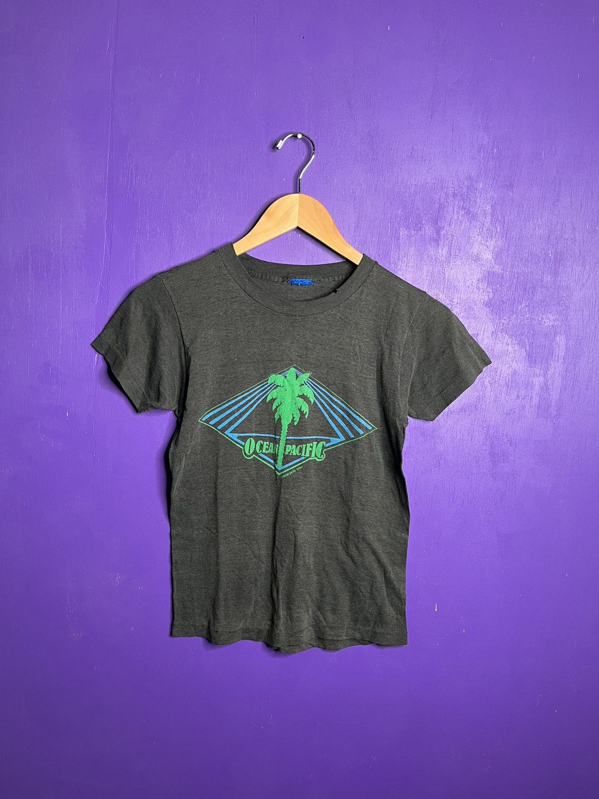 Vintage 1984 Ocean Pacific Palm Tree T Shirt