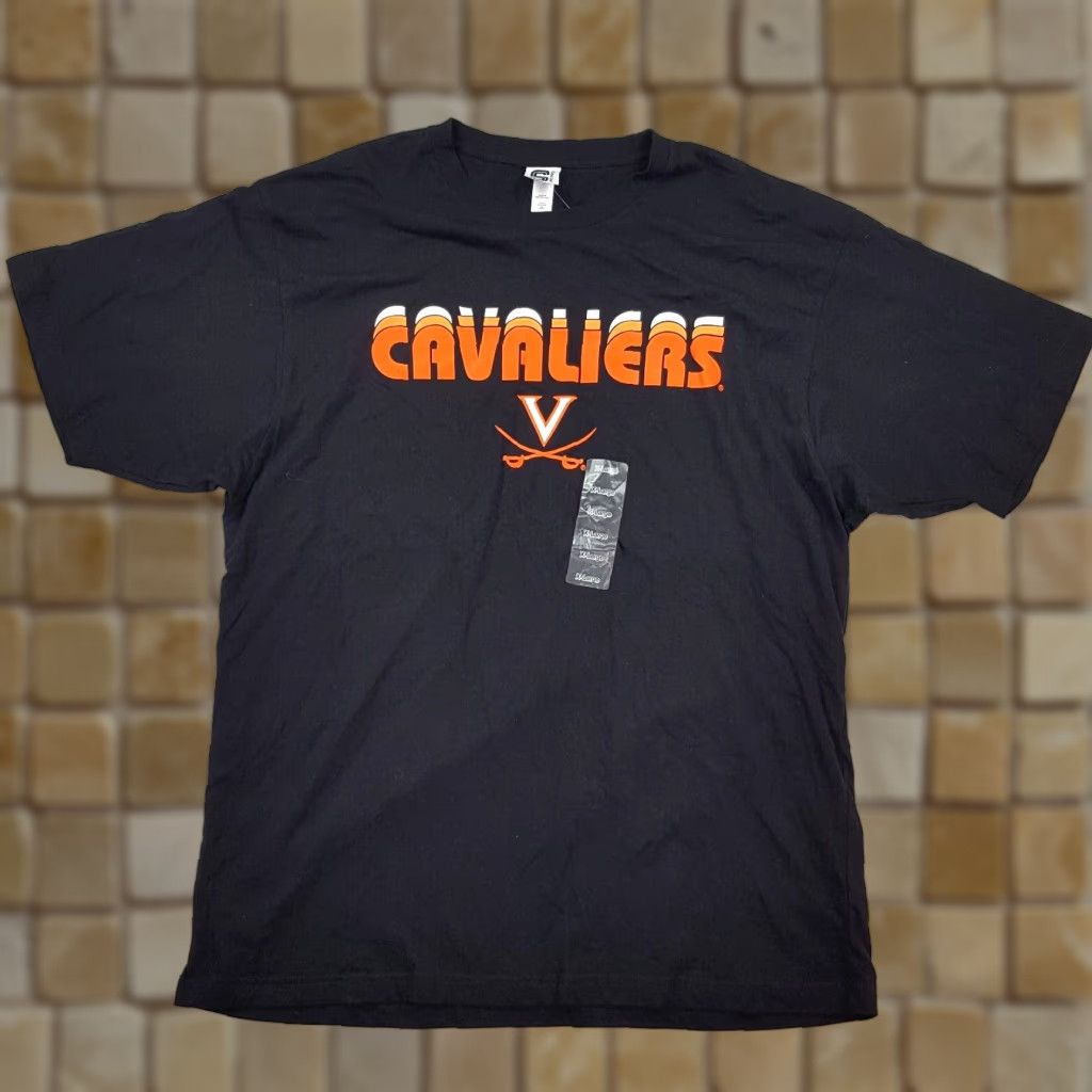 Ncaa Vintage Virginia Cavaliers Men S Xl Football Ncaa Retro T Shirt Black College School Sports Y2k Hoodie, Sweatshirt