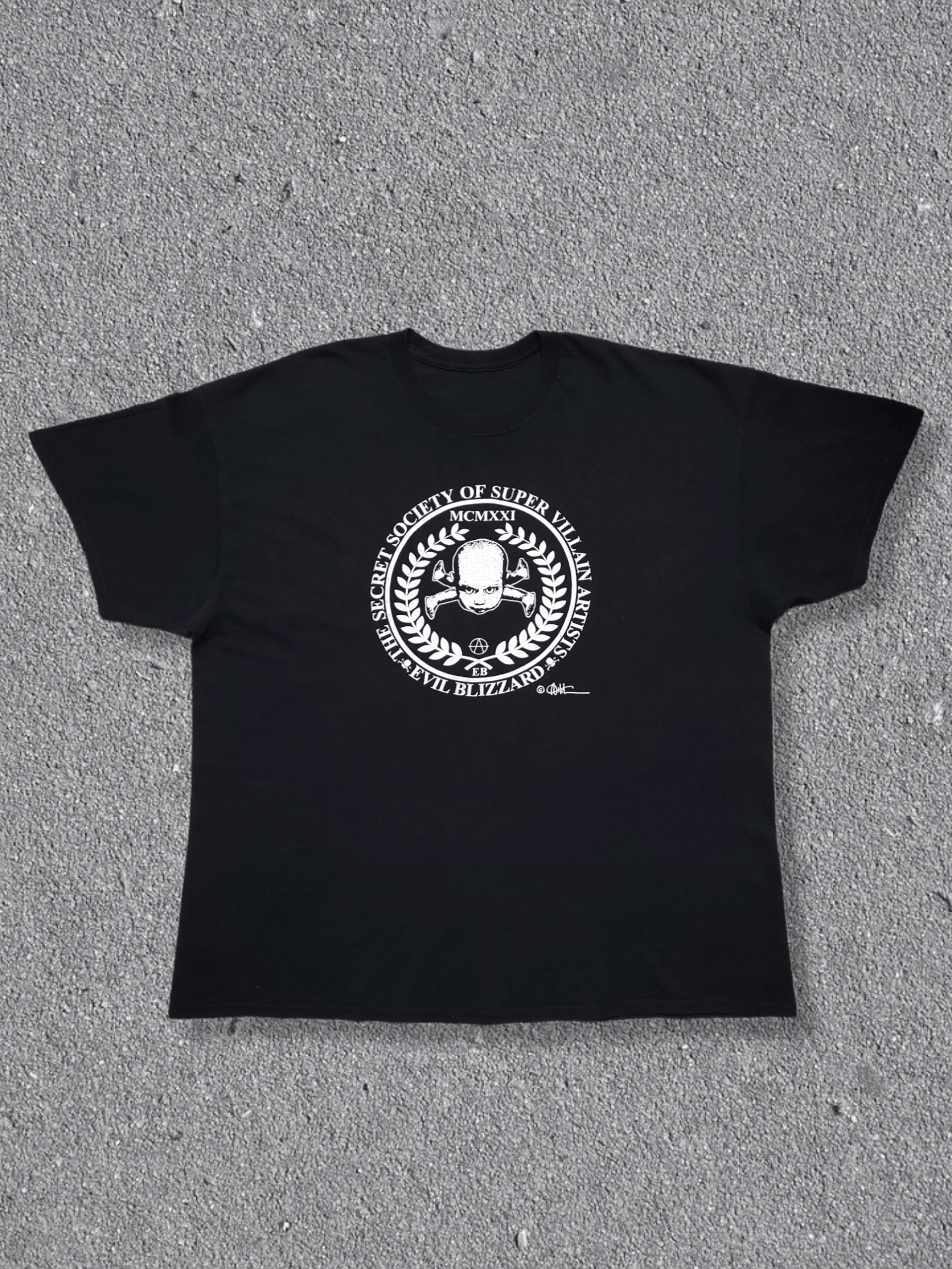 Designer X Vintage Vintage 00 Evil Blizzard Secret Society Artists Tee Hoodie, Sweatshirt | FlexRushtees.com