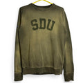 Superdry Vintage Style Faded Overdyed Varsity Green Sweatshirt T-Shirts, Hoodie | FlexRushtees.com