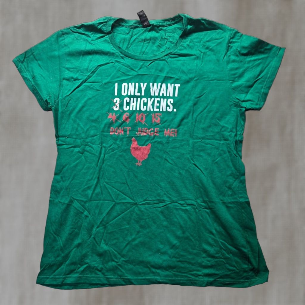 Vintage Gildan Shirt Xl Black I Only Want 3 Chickens Funny Farm T Shirt Unisex Adults Mens Wo Hoodie, Sweatshirt