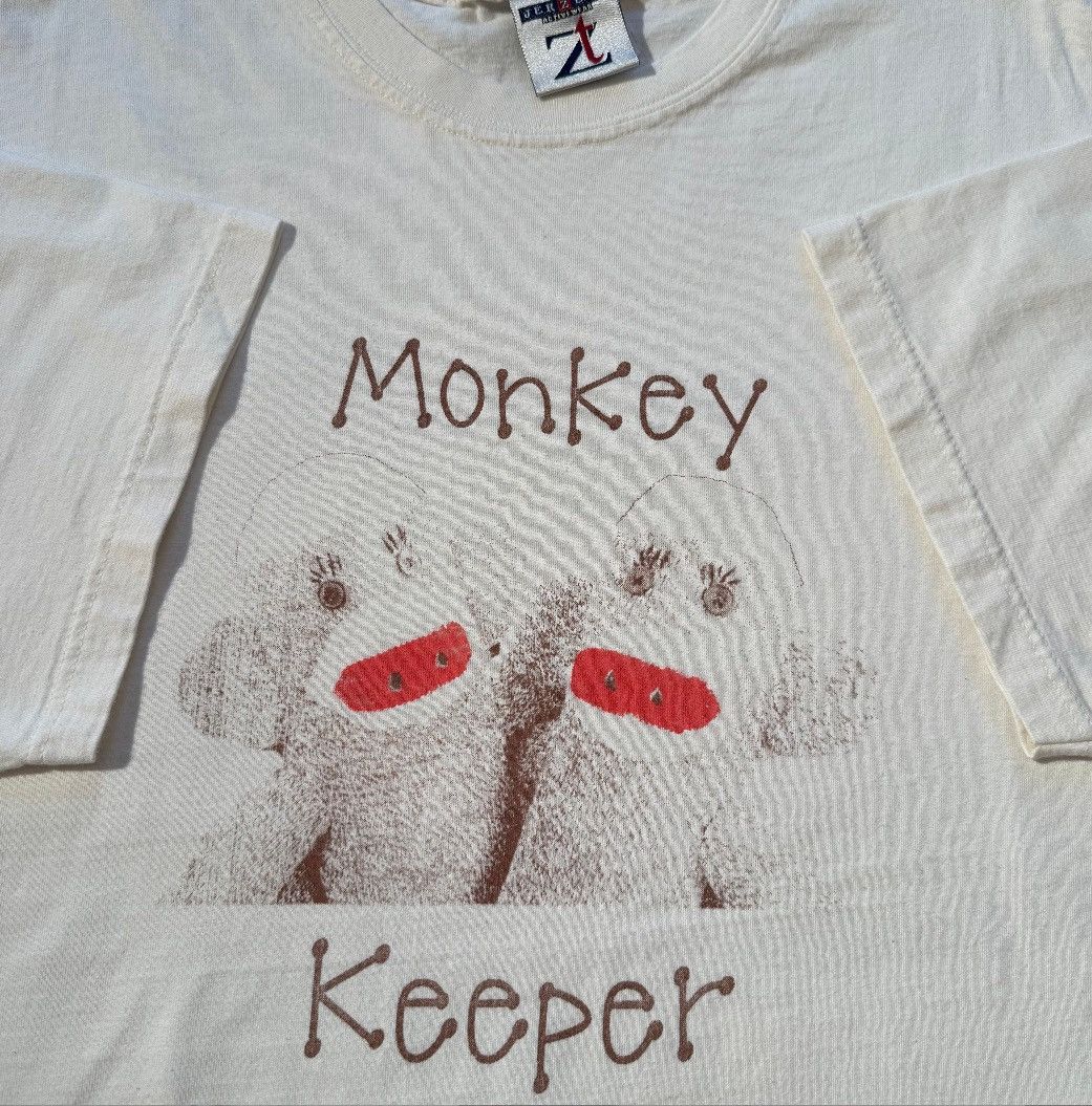 Vintage 2000 S Monkey Keeper Sock Monkey Promo Tee Rare Y2k Vintage Hoodie, Sweatshirt | FlexRushtees.com