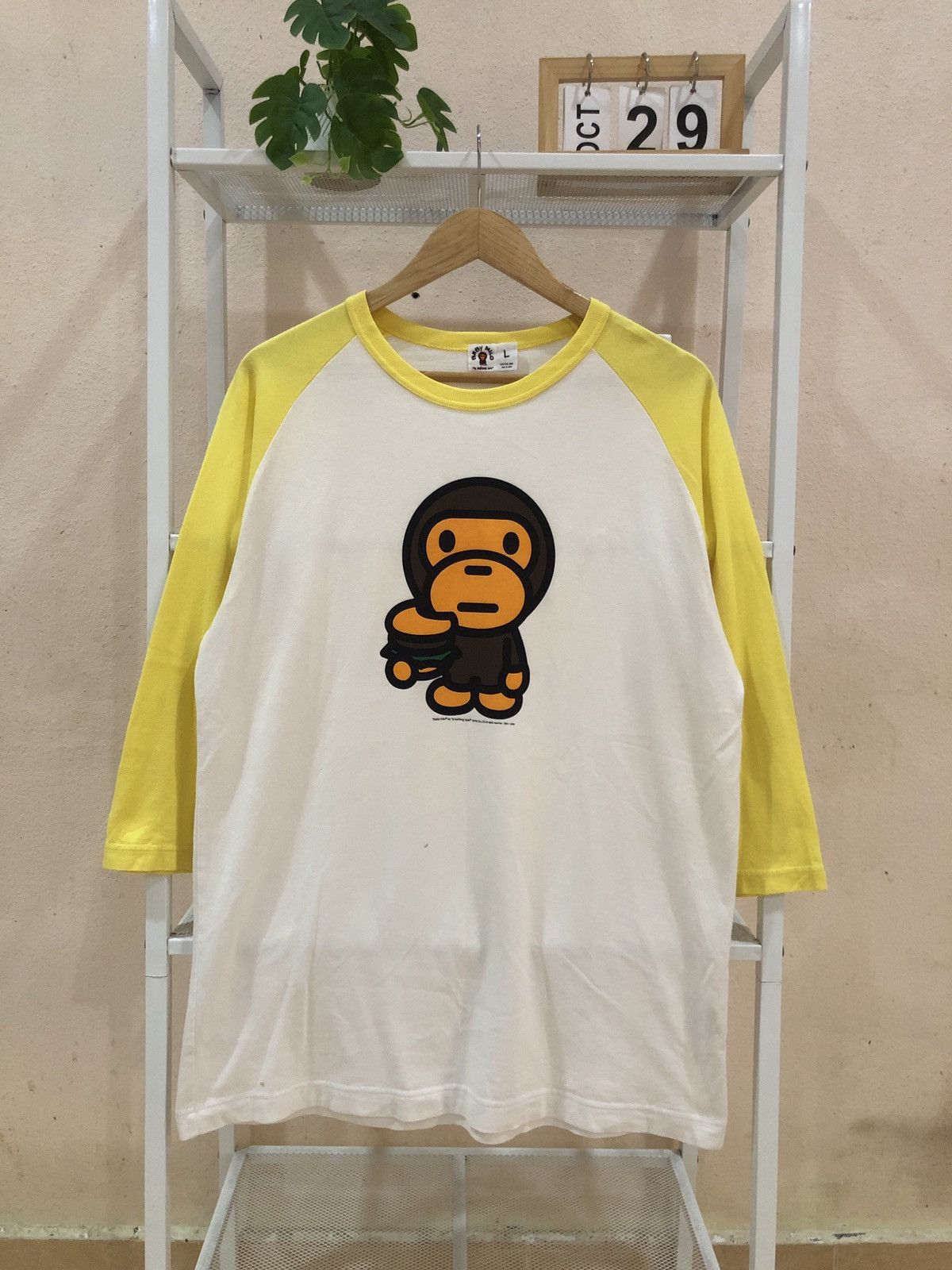 Bape Og 2005 Baby Milo Junk Foods Hamburger Raglan 3q Tee Hoodie, Sweatshirt | FlexRushtees.com