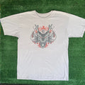 Vintage Y2k Dragon Japan Shirt White Tribal Punk Goth Tee
