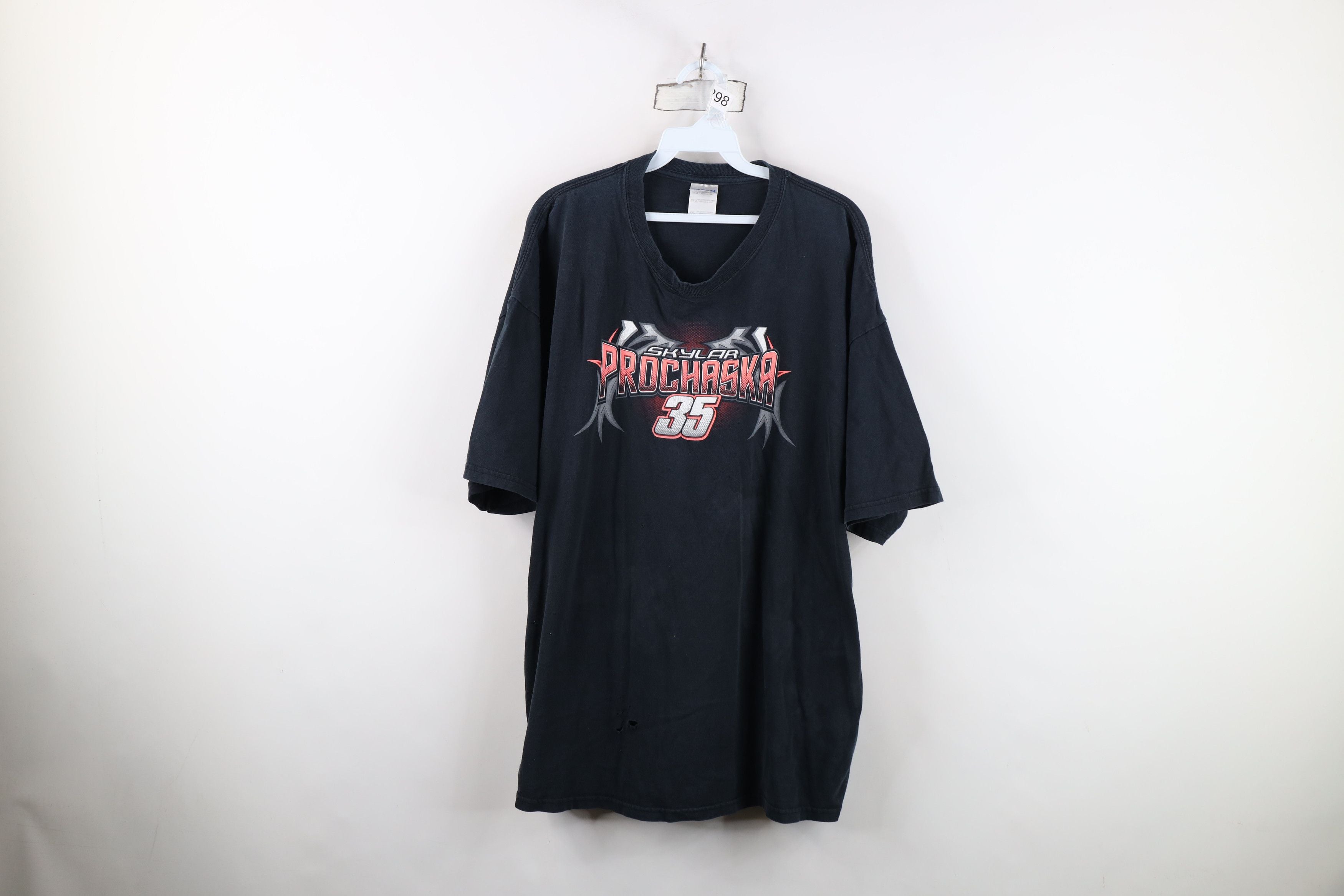 Vintage Y2k Skylar Prochaska Racing Tribal T Shirt Black