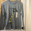 Jones Cat Jack Boys Gray Long Sleeve Pizza Spaceship Nwt
