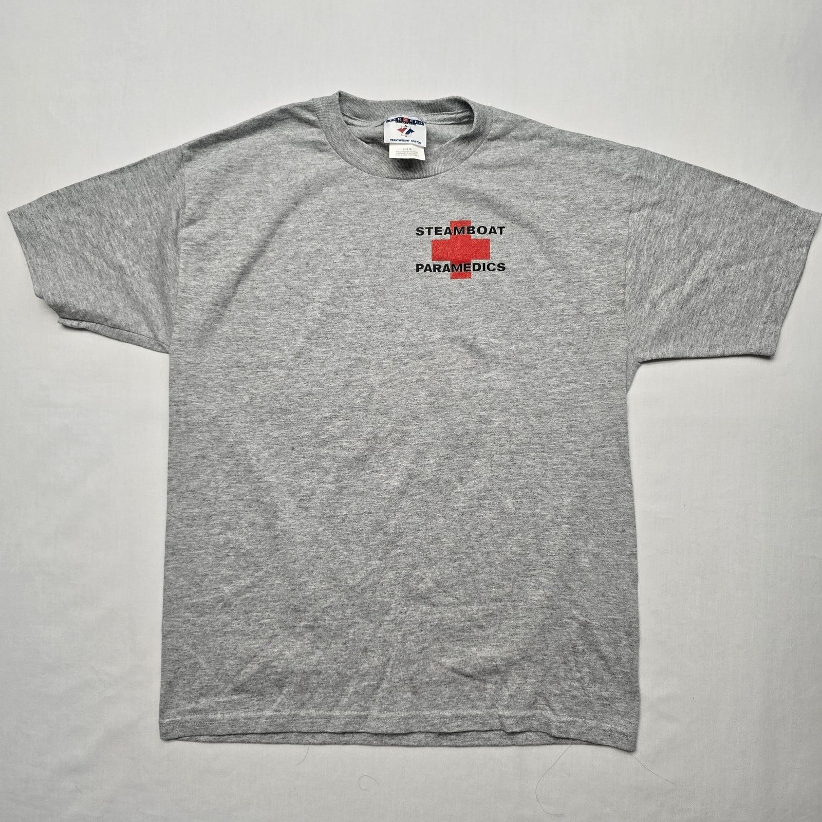 Vintage Steamboat Paramedics Shirt Jerzees Youth L Gray Tee