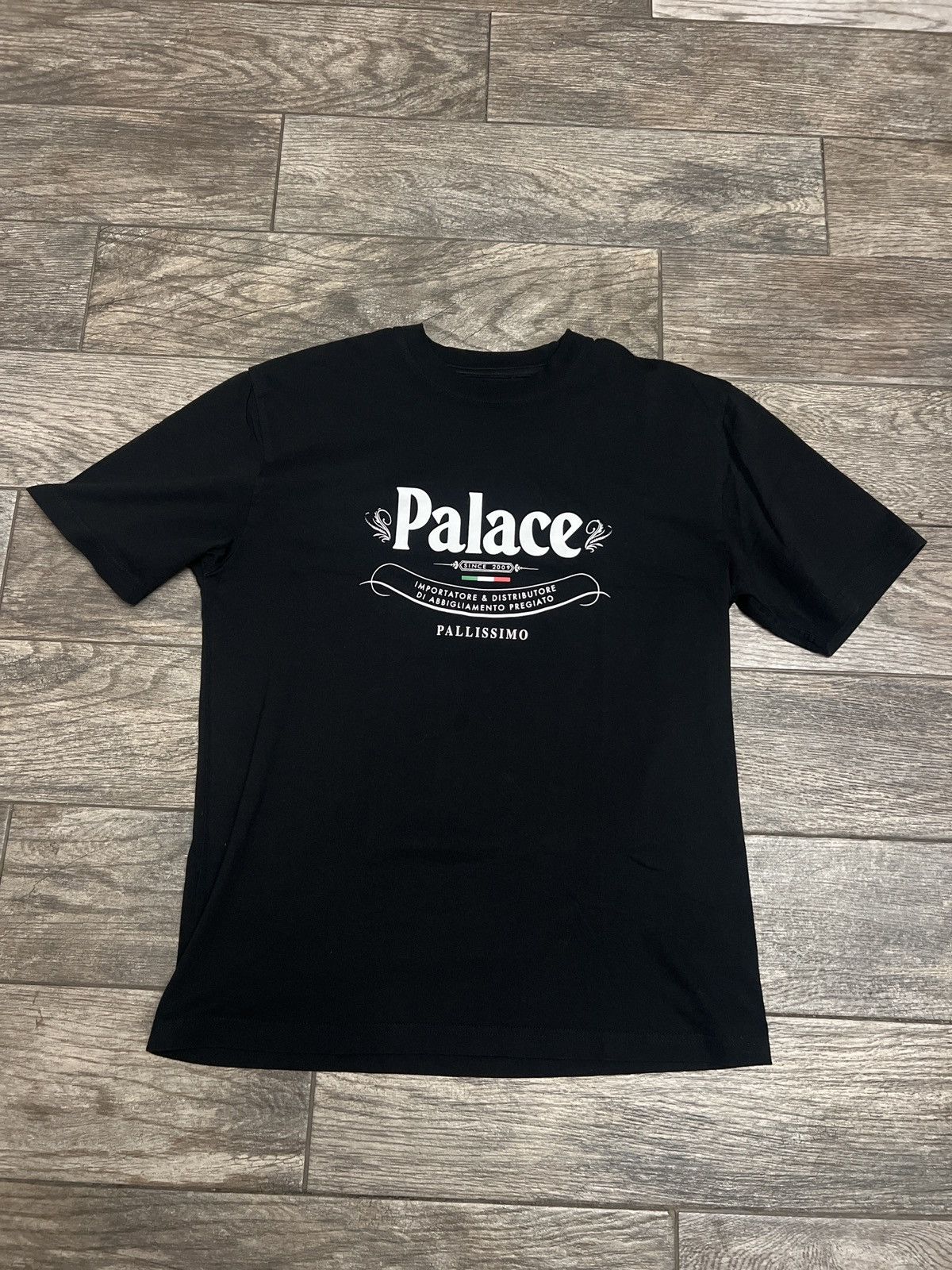 Palace Pallissimo Tee Black Size Large Hoodie, Sweatshirt | FlexRushtees.com