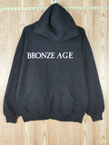 Vintage Jerzees Black Bronze Age Hoodie Sweatshirts