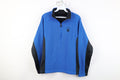 Spyder Core Knit Fleece Lined Half Zip Pullover Sweater Blue