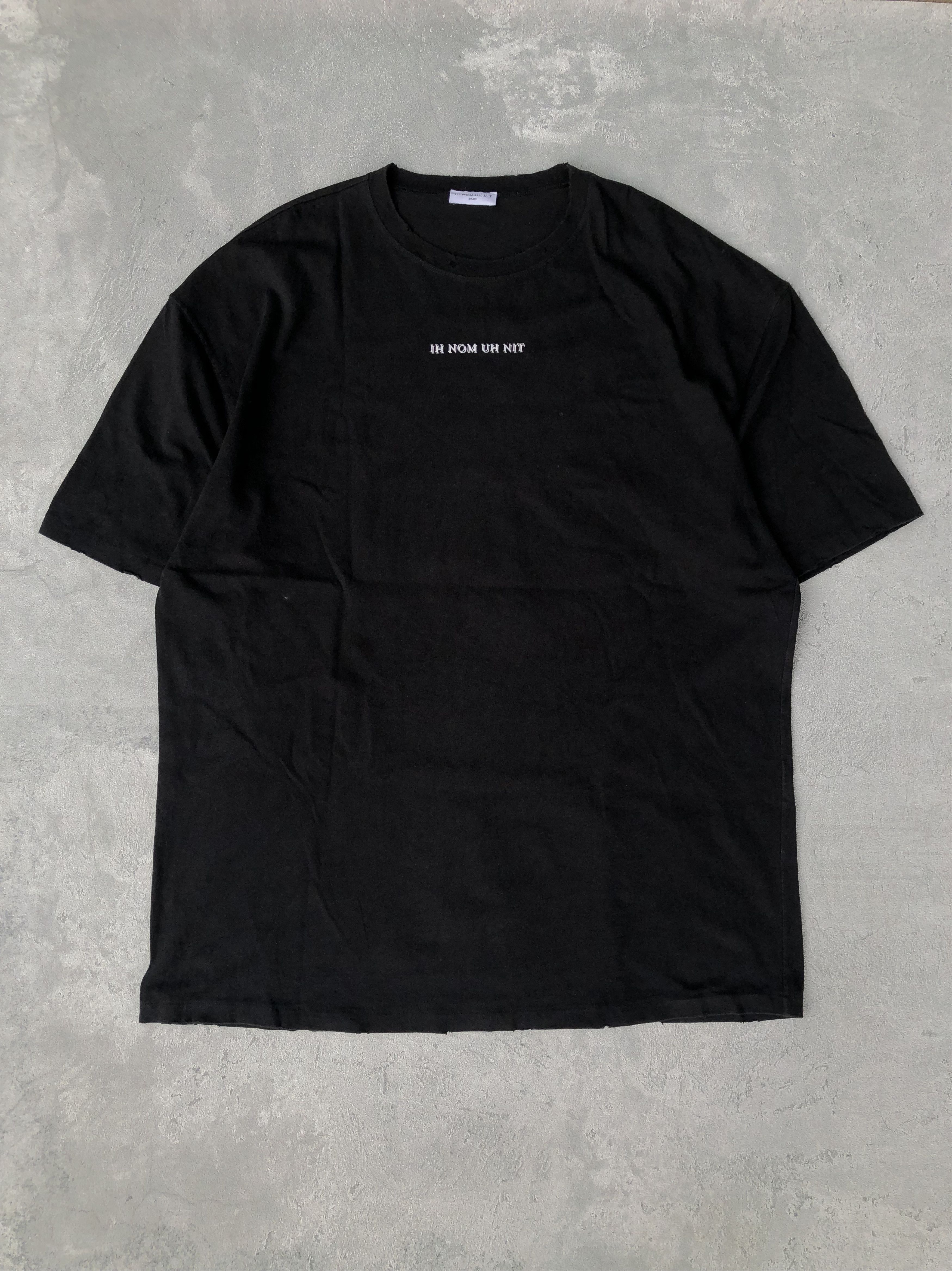 Ih Nom Uh Nit Black David Bowie Distressed Oversized Tee Ih Nom Uh Nit Hoodie, Sweatshirt | FlexRushtees.com