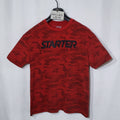 Starter Red Camo T Shirt Size L