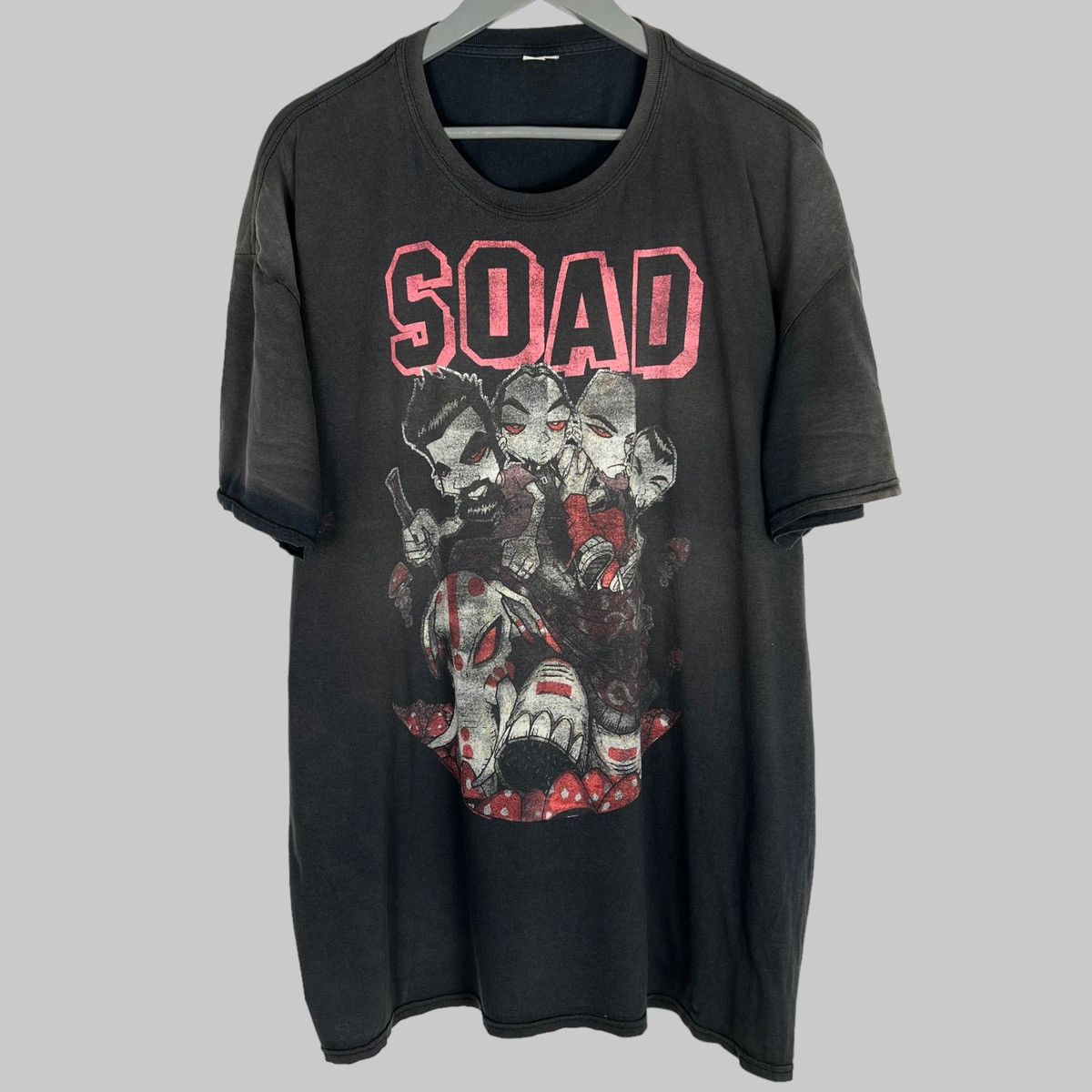 Band Tees Vintage System Of A Down Toxicity Elephant Thrashed T Shirt Hoodie, Sweatshirt | FlexRushtees.com