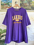 Vintage Lakers Nba Tshirt Oversized Hoodie, Sweatshirt | FlexRushtees.com
