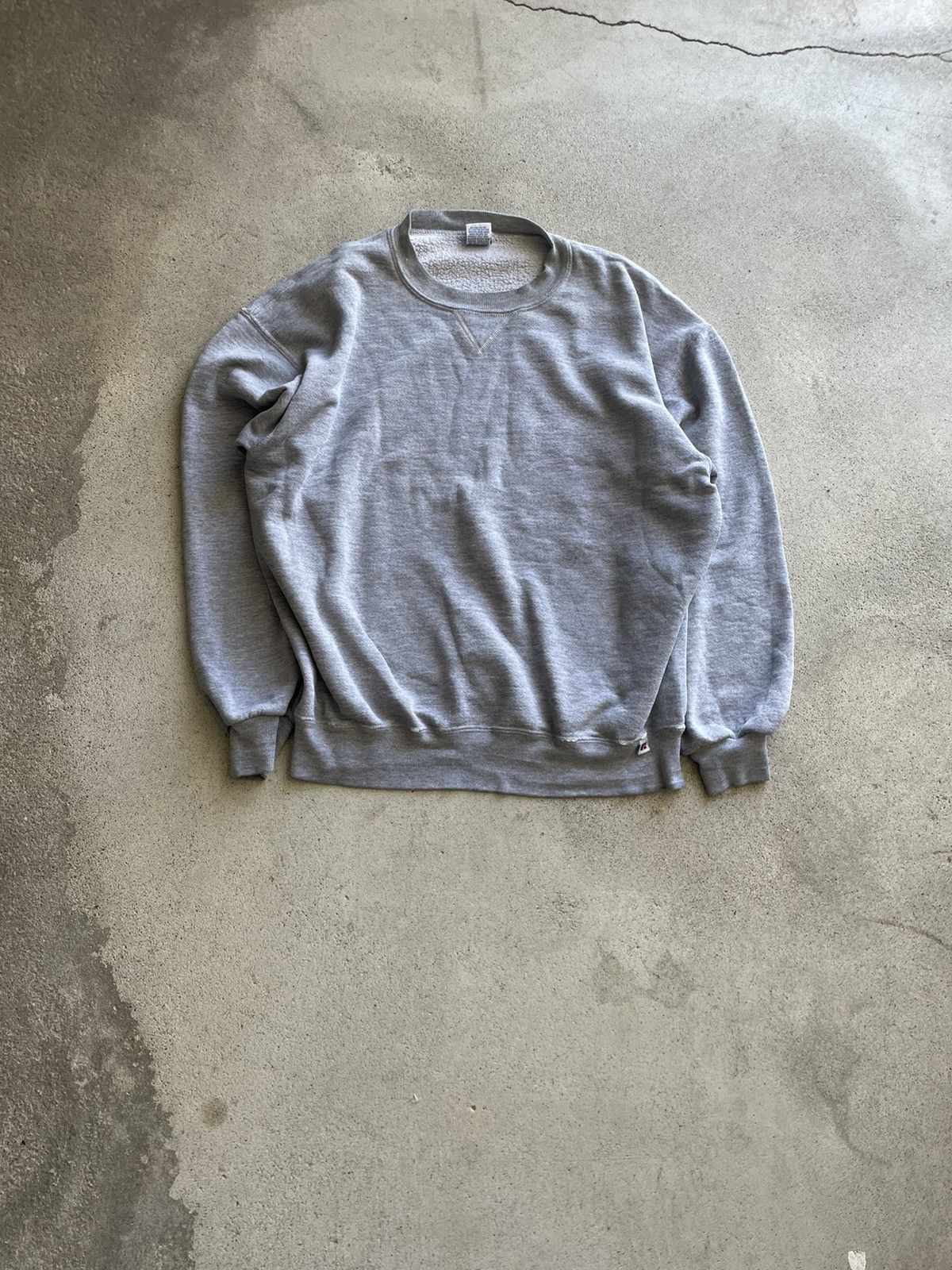 Vintage Made In Usa Russell Blank Crewneck