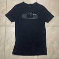 2000s Oakley Software Grunge Tech Faded Black T Shirt Small