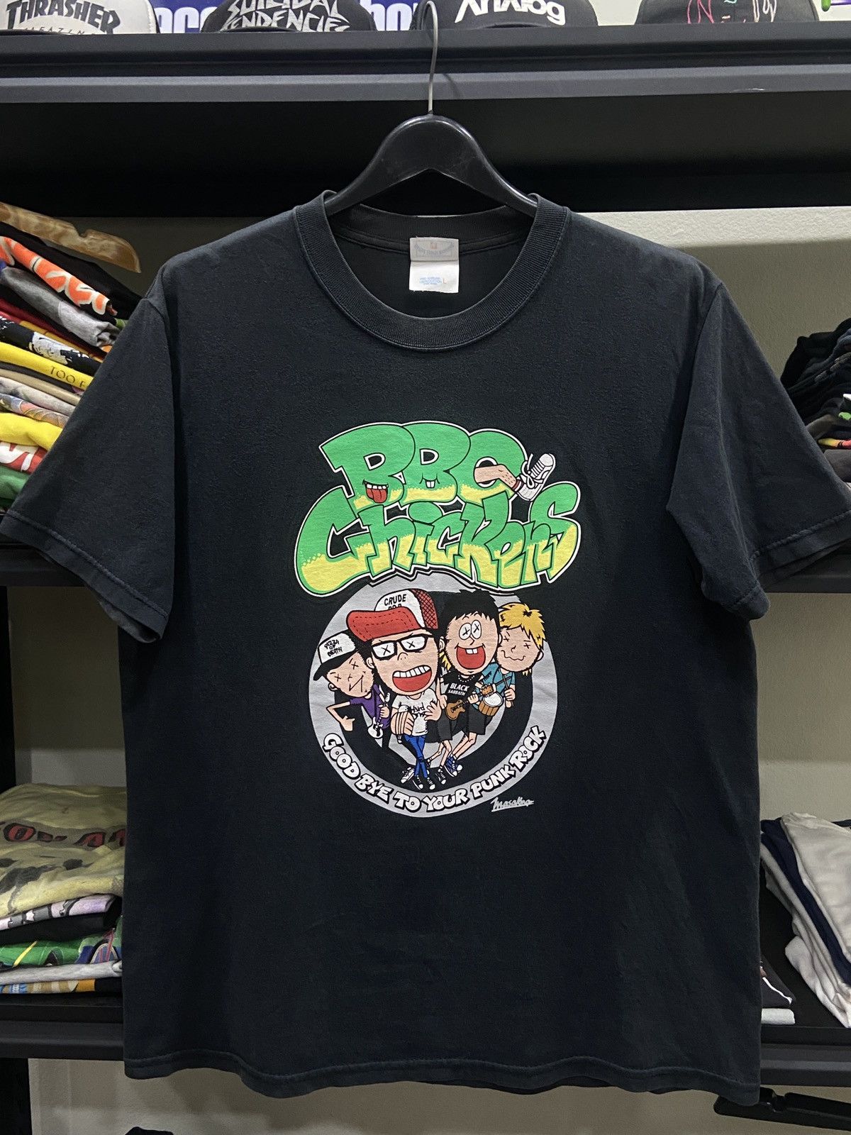 Vintage Y2k 00s Bbq Chickens Pizza Of Death Punk Rock Tour T Shirt Hoodie, Sweatshirt | FlexRushtees.com