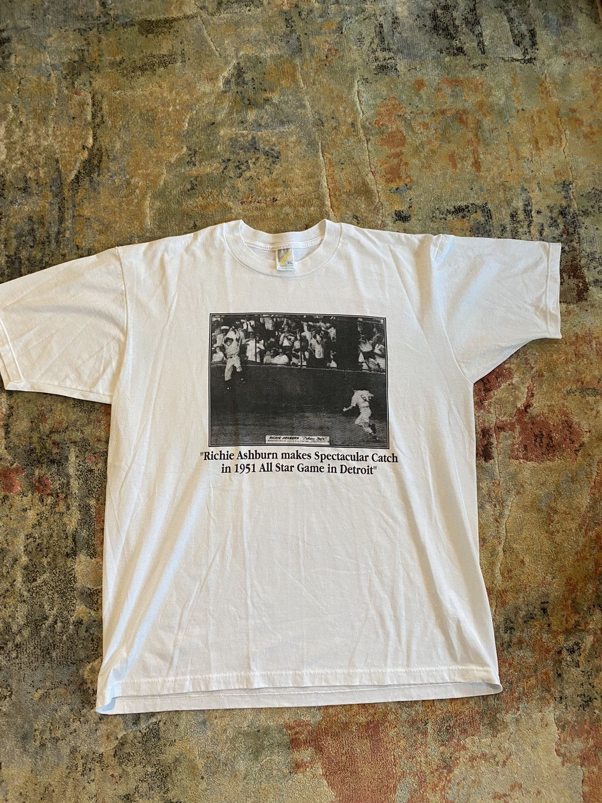 Vintage Richie Ashburn Mlb White Newspaper Tee Shirt Hoodie, Sweatshirt | FlexRushtees.com