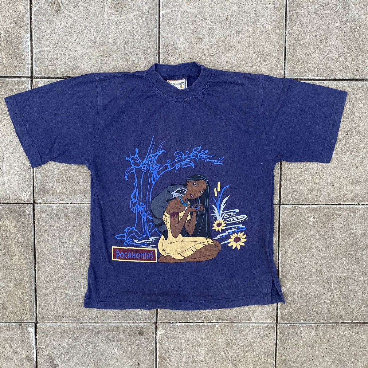 Vintage 90s Pocahontas Movie Cartoon Tee Hoodie, Sweatshirt | FlexRushtees.com