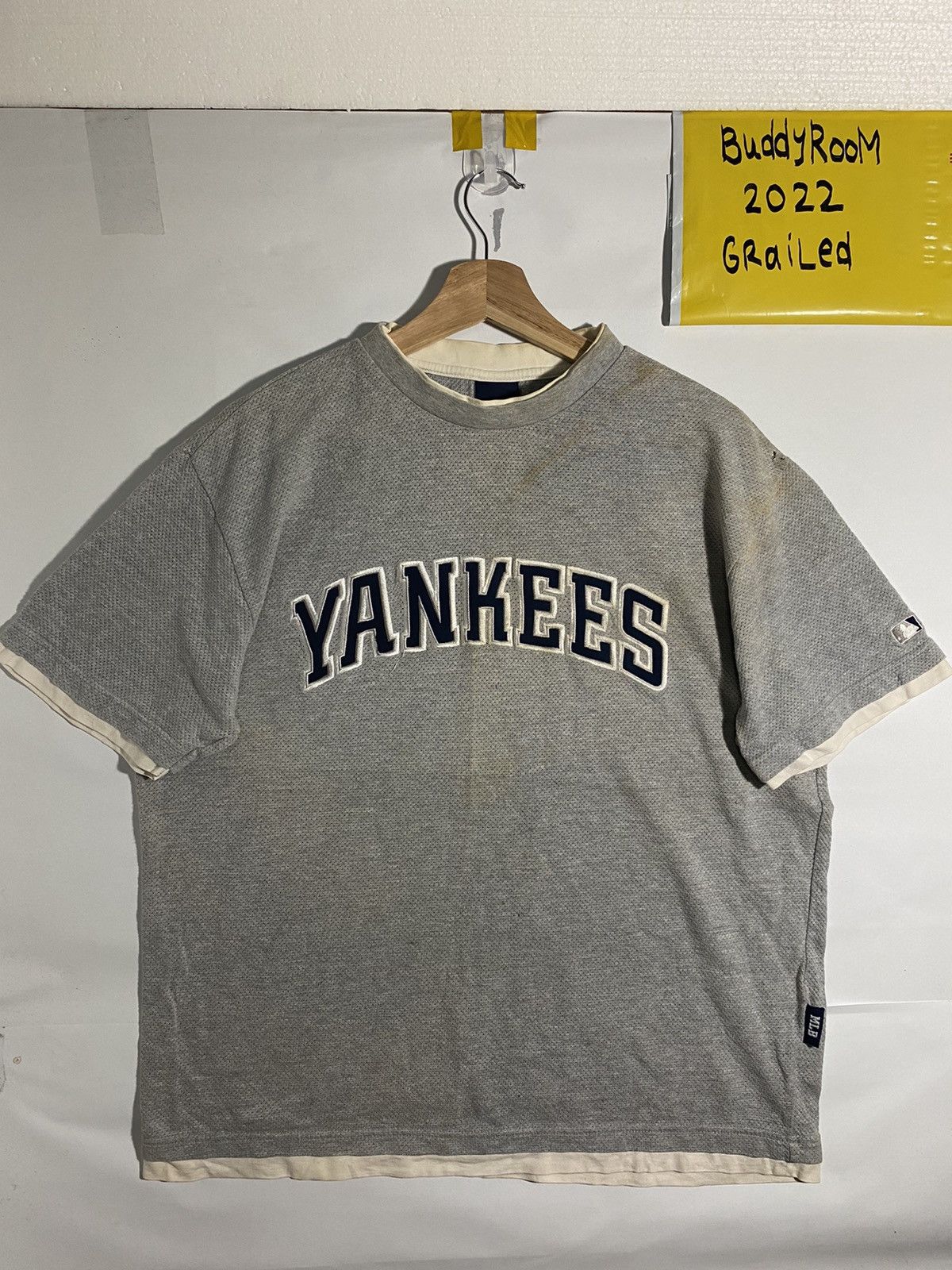 Mlb Vintage Yankees Spell Out Embroidery T-Shirts, Hoodie, Sweatshirt | FlexRushtees.com