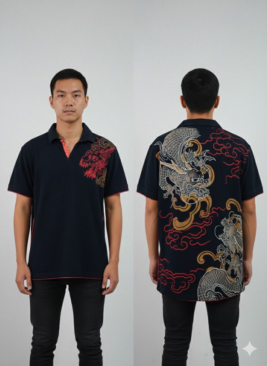 Vintage Sukajan Dragon By Space Opera Shirts